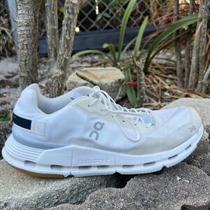 On Cloud Cloudnova Form Running Shoes 26.98223 Womens White Gray Size 11